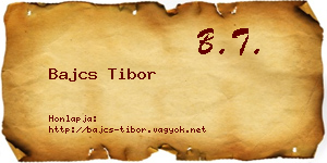 Bajcs Tibor névjegykártya